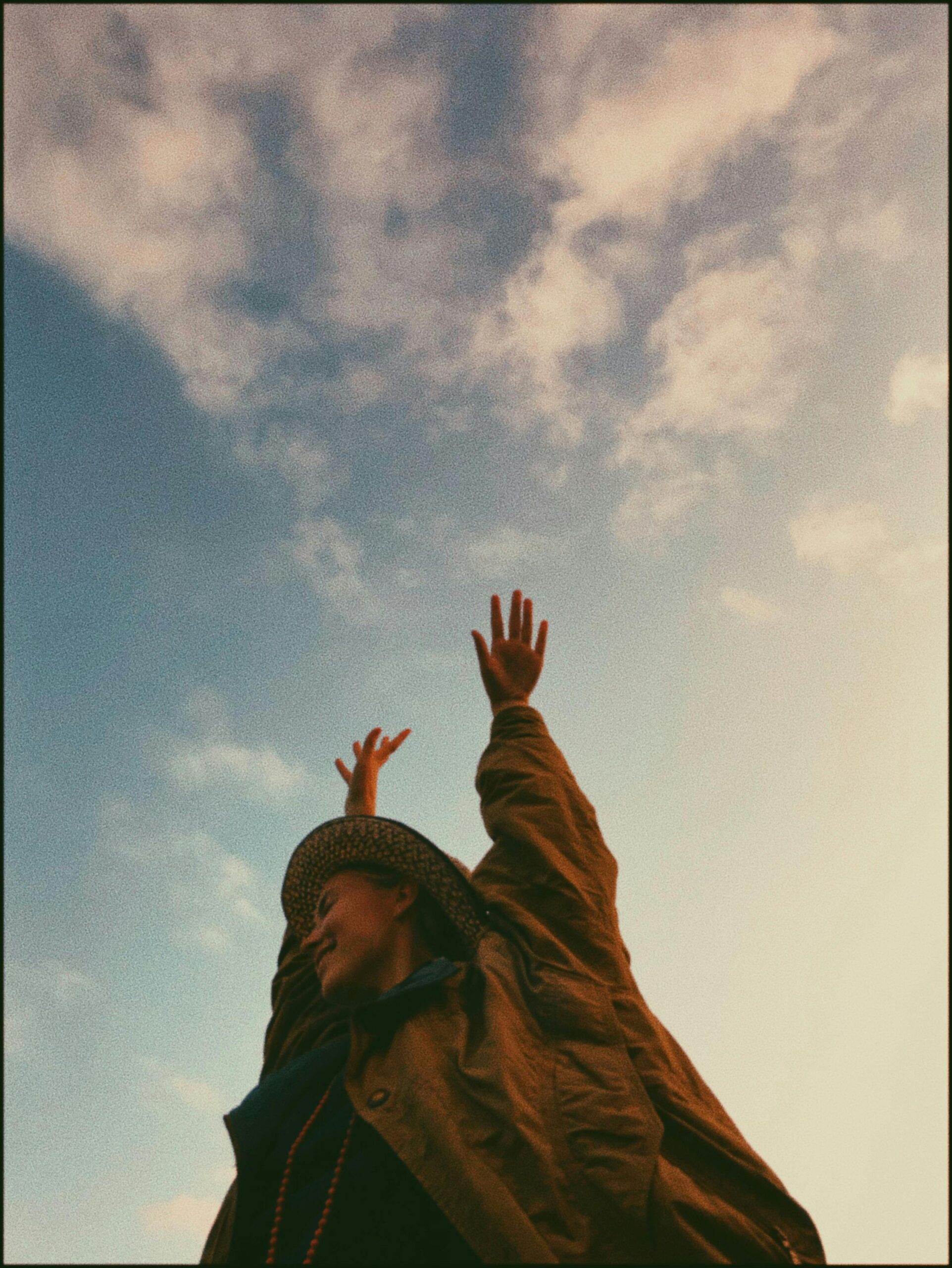 woman feeling content in the here and now